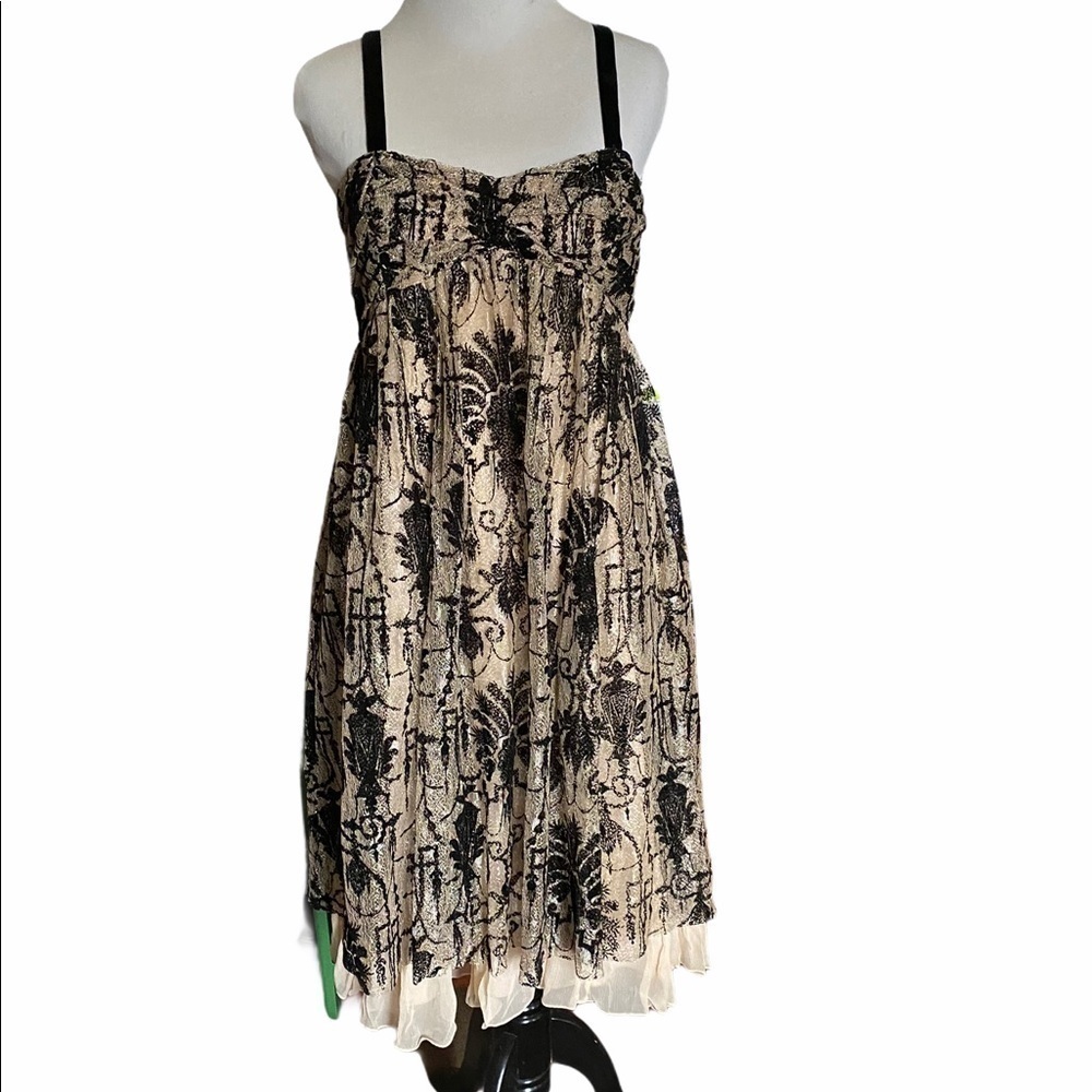 Diane Von Furstenberg Lace Silk Party Dress SZ 8